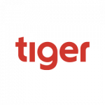 Tiger red and white logo