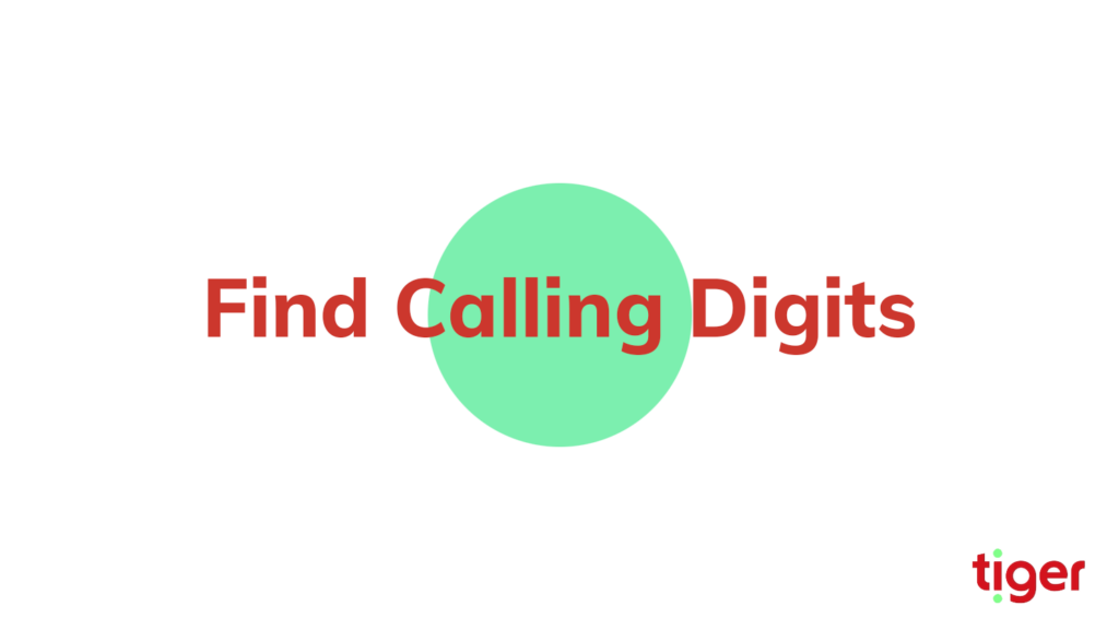 Find Calling Digits