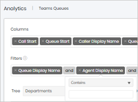 Prism analytics widget screenshot